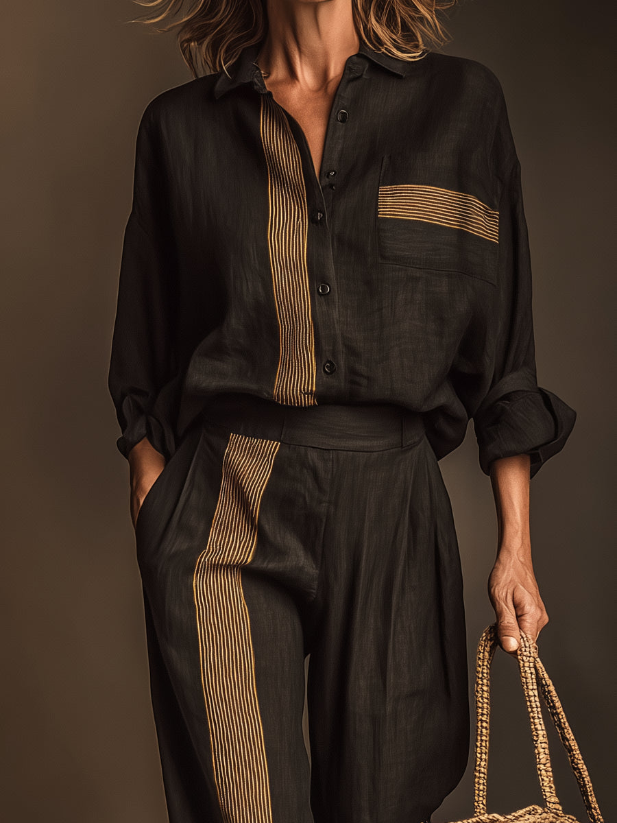 Marisol | Two-Piece Set, Retro Striped