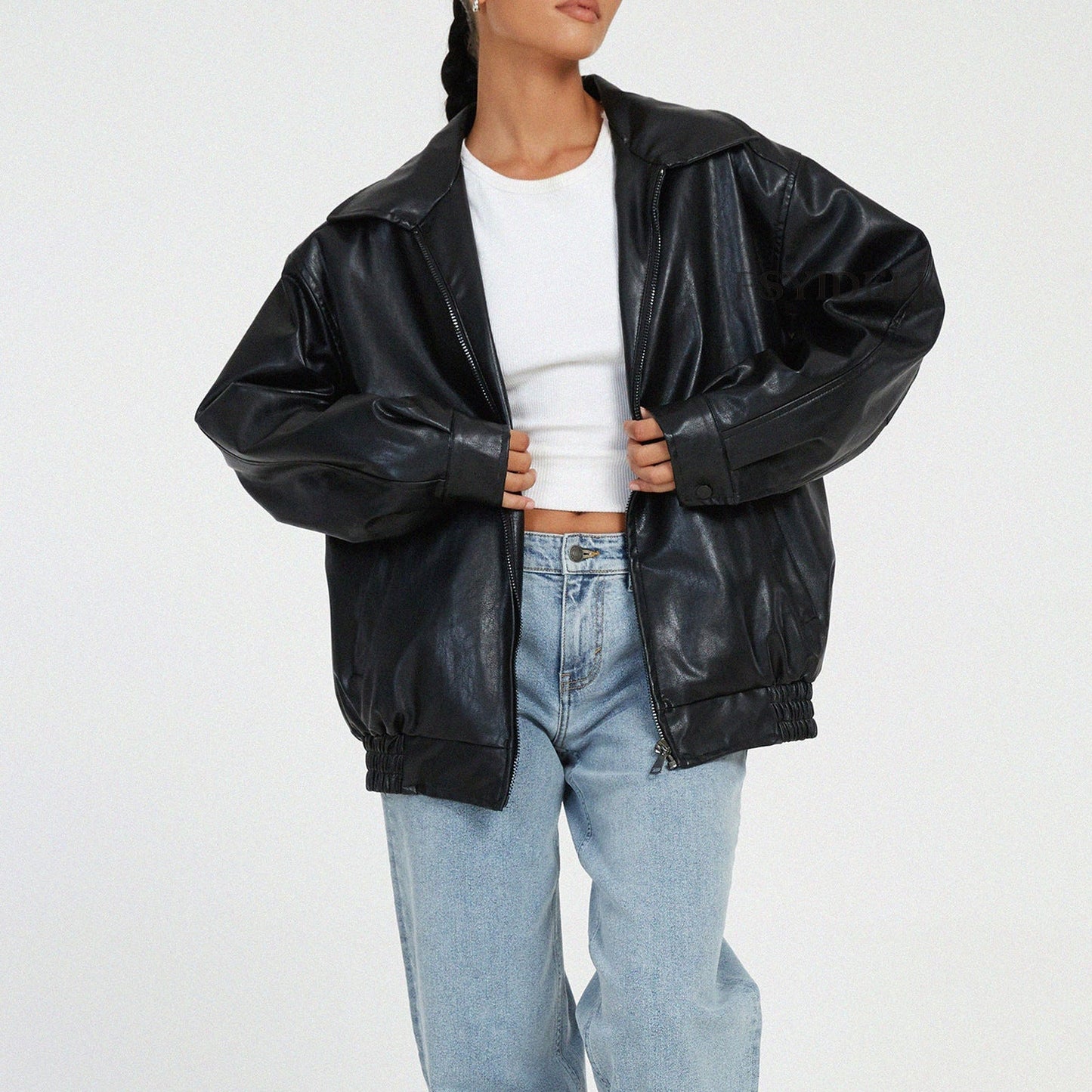 Chaqueta casual de moda para mujer de corte relajado