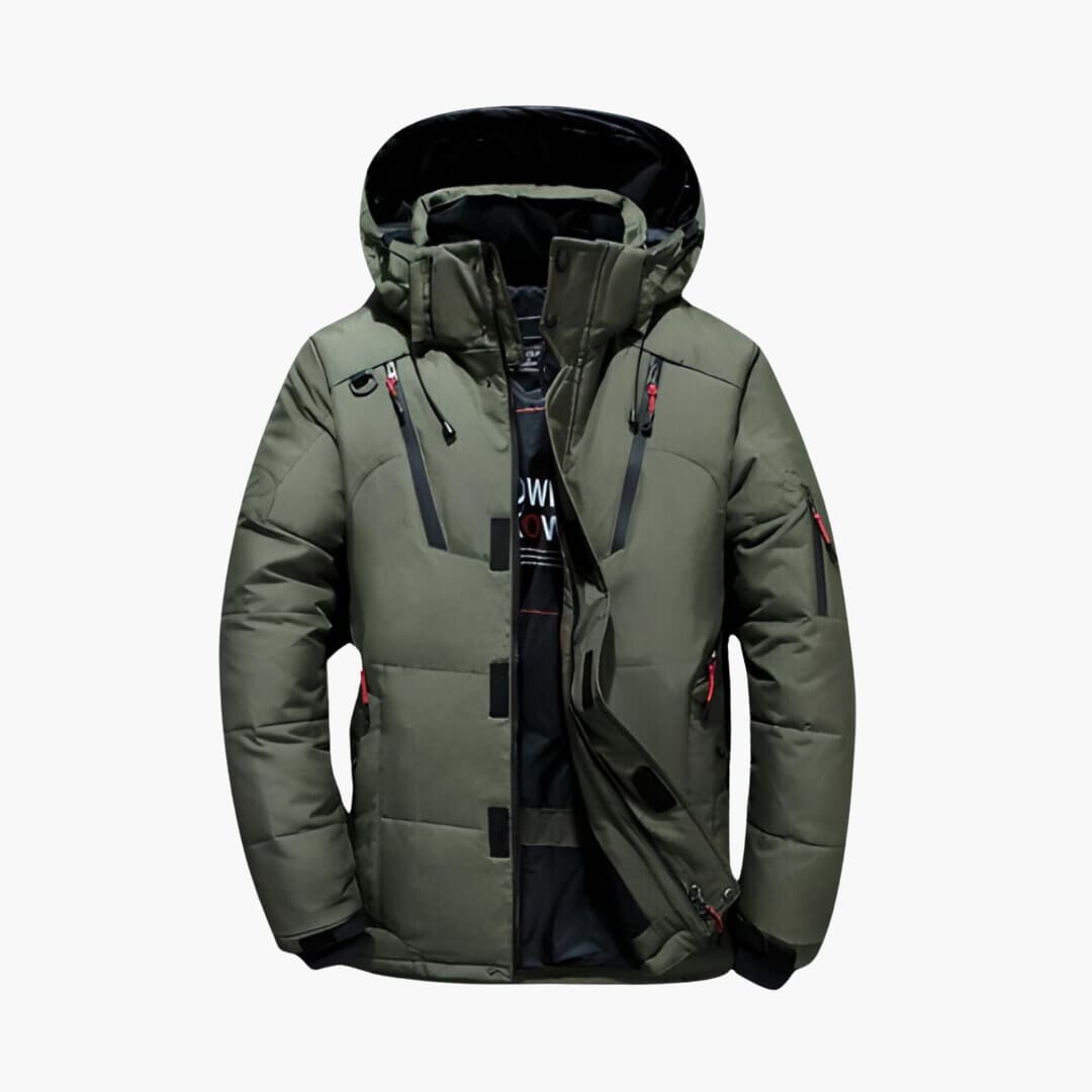 Weather-Resistant Warm Down Jacket