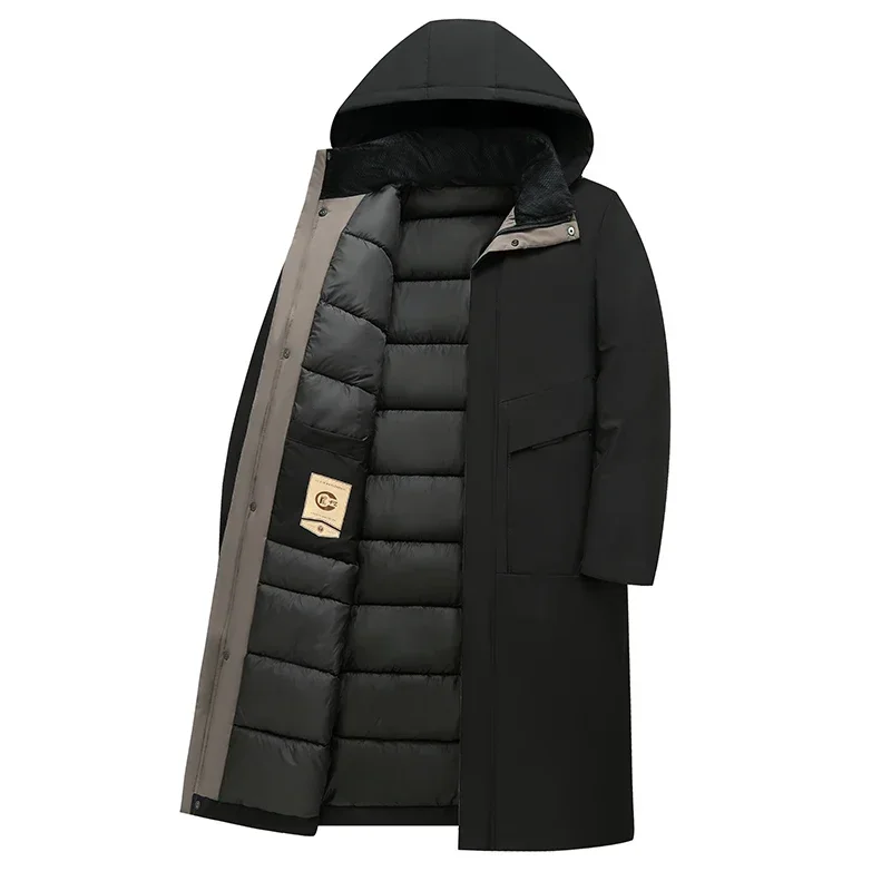 Abrigo de invierno con aislamiento y cremallera frontal para hombre