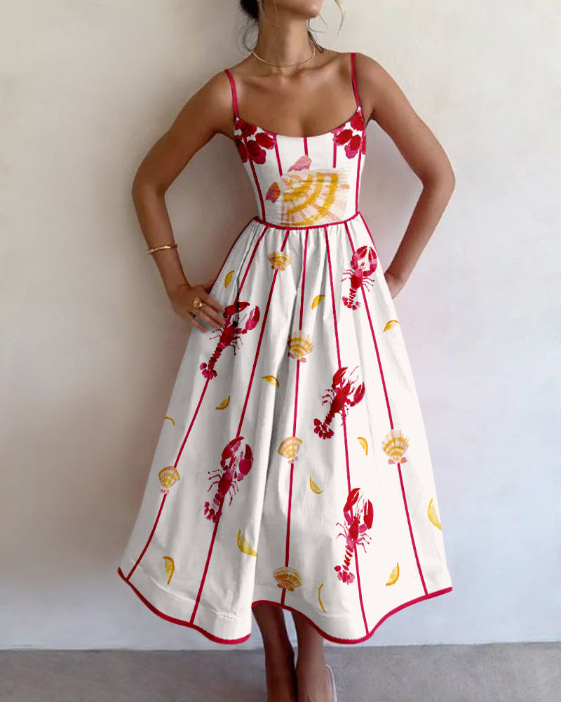 Brielle | Vestido Midi Encanto Costero