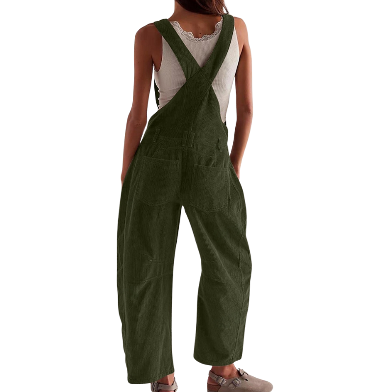 Stylish Barrel Wide Leg Overall Jumpsuit