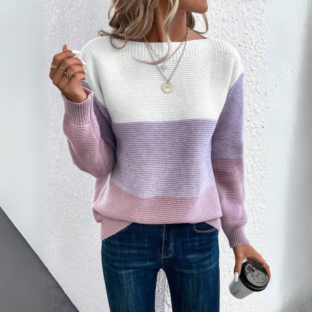Elegant Patchwork Sweater