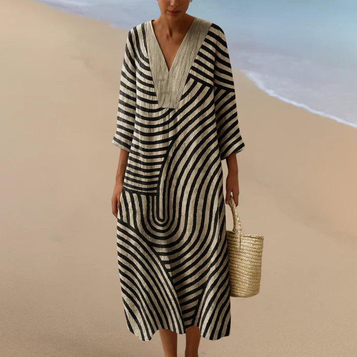 MONOCHROME MAXI DRESS