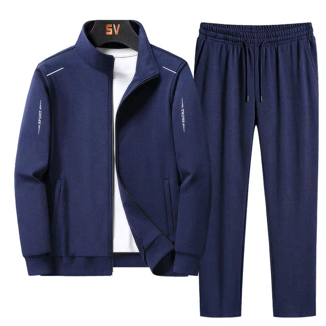 Men’s Casual Tracksuit with Zipper Jacket
