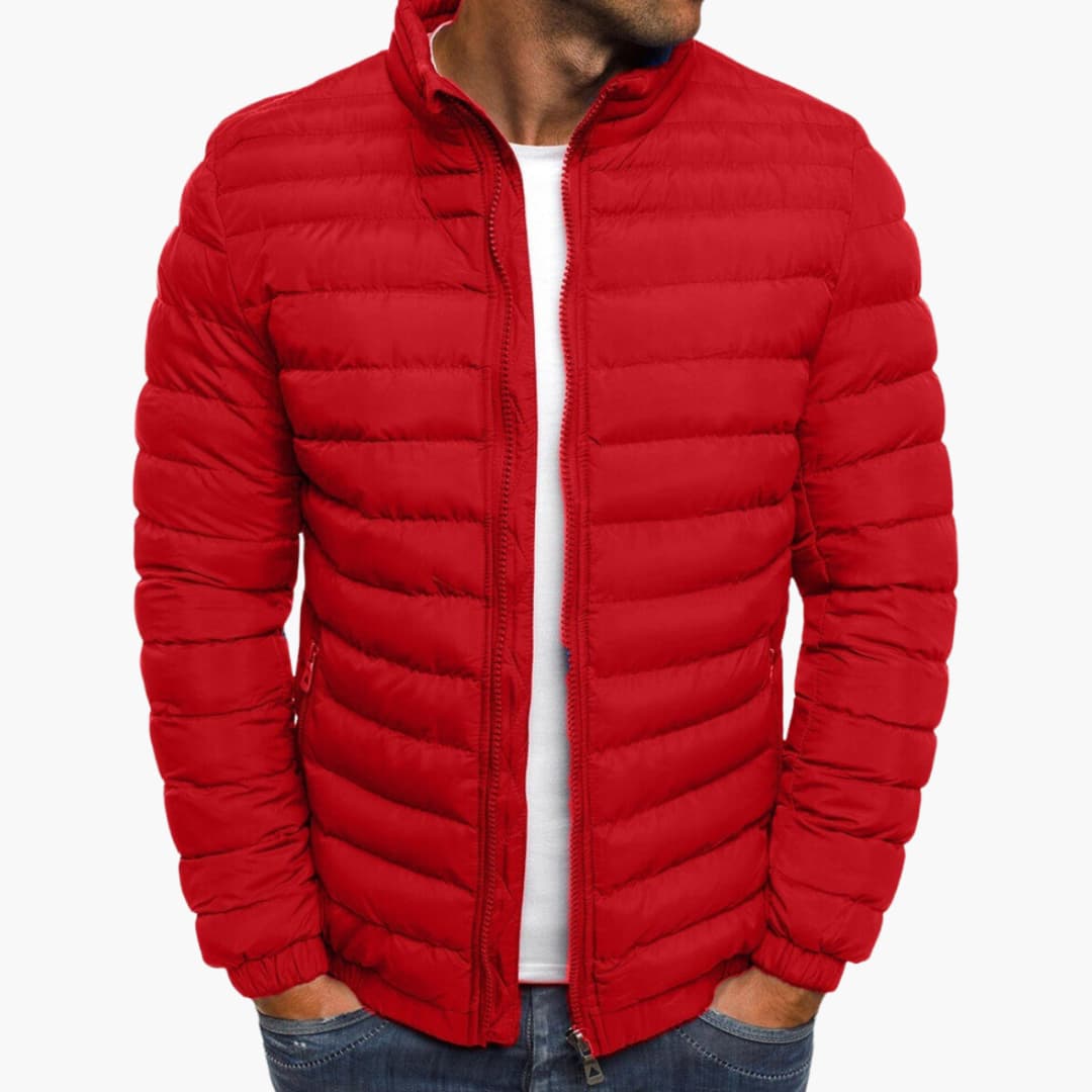 Comfortable Striped Warm Jacket