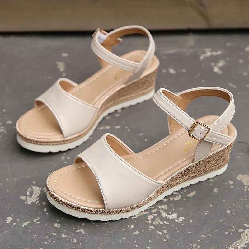 Sandalias de cuña con plataforma ligeras