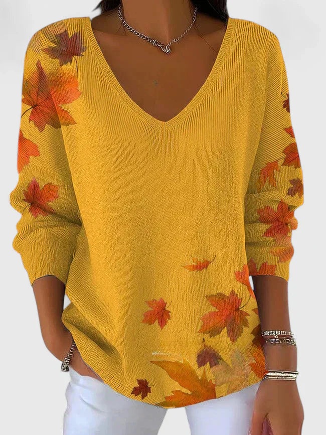 Elegant V-Neck Sweater