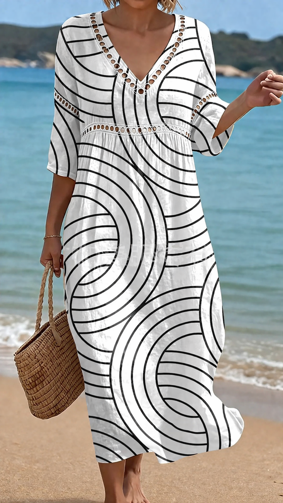 Modern Lines Beach Dress