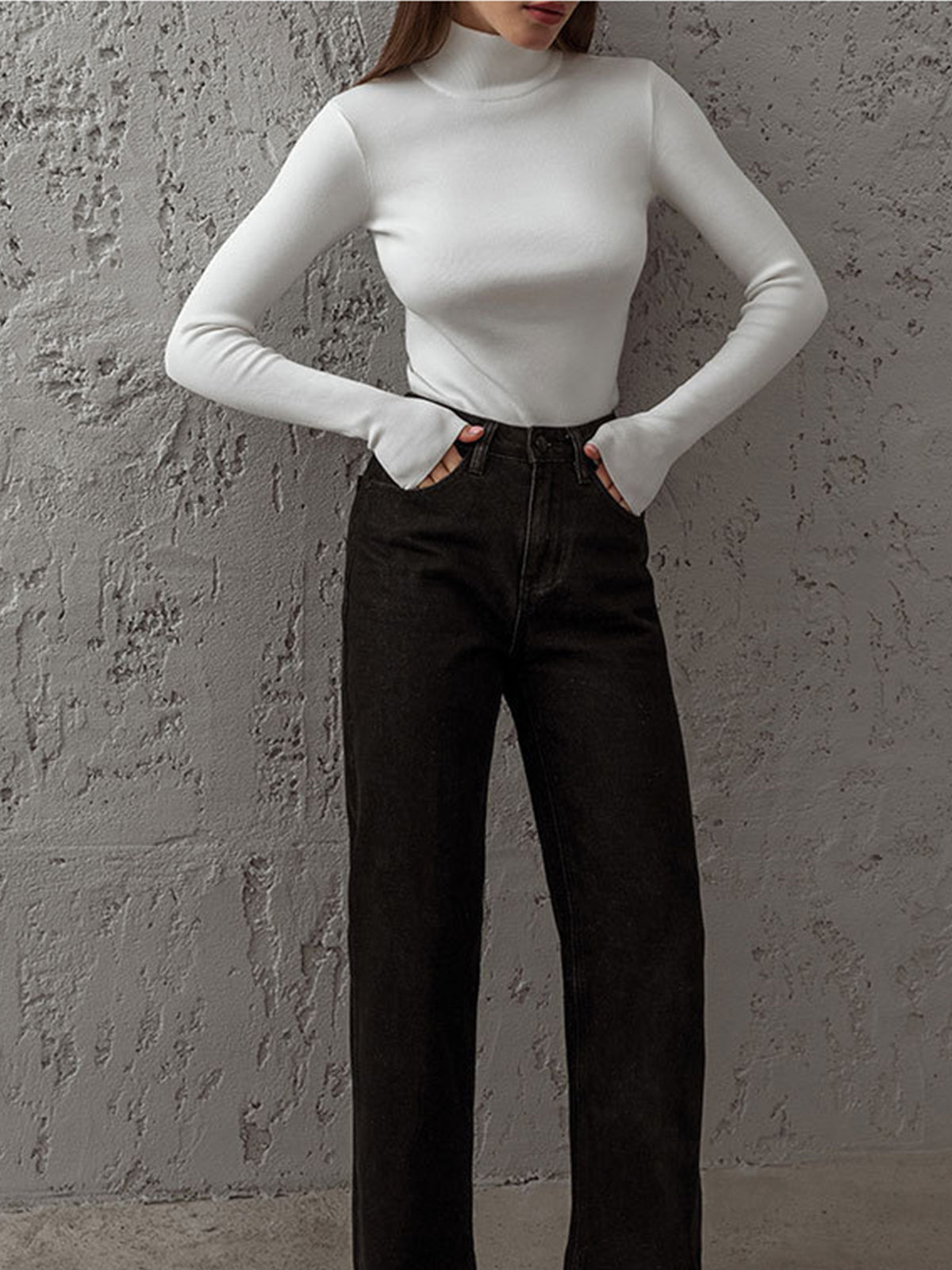 Women’s Spring Comfortable Mock Neck Top