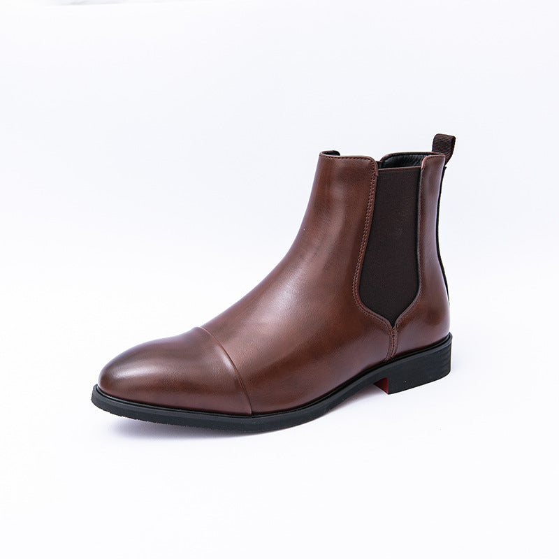 Men’s Suede Chelsea Boots with Elastic