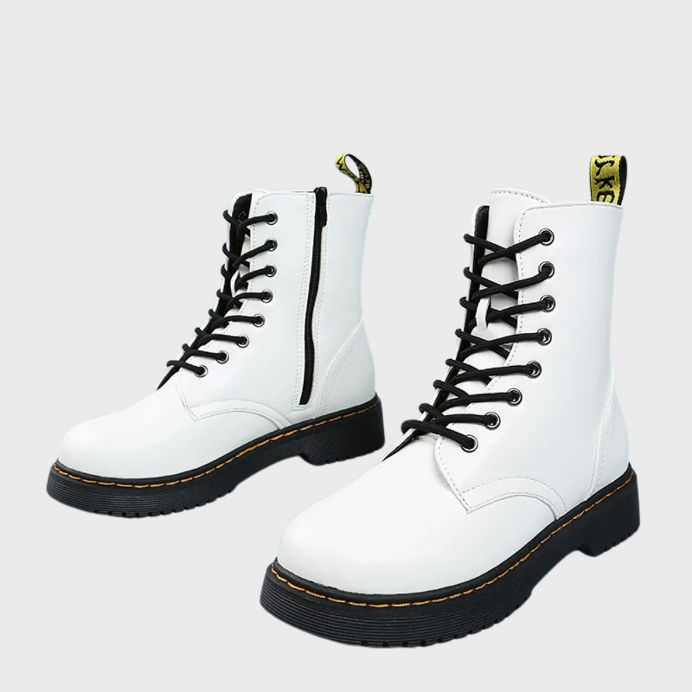 Men’s Lace-Up Leather Combat Boots