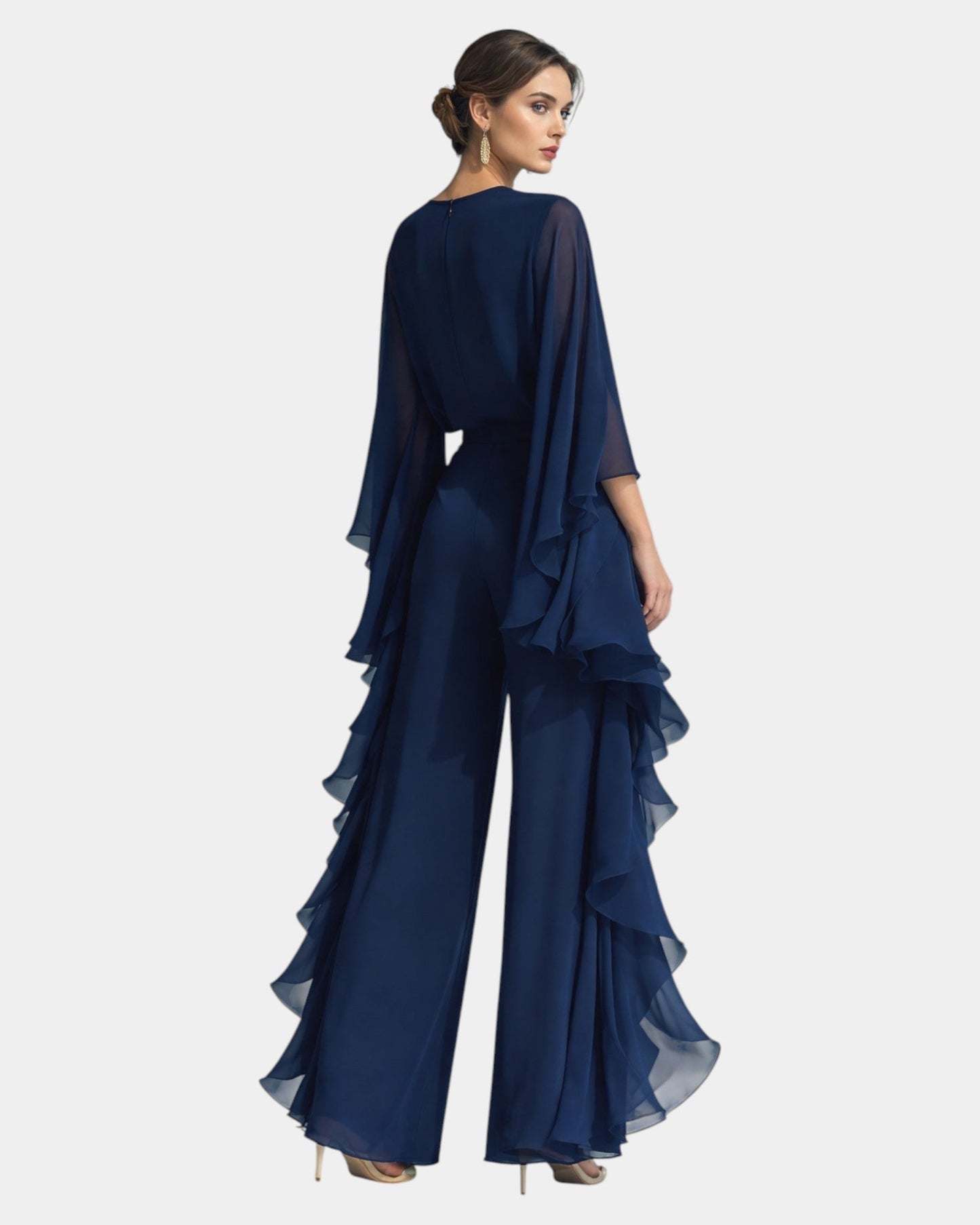 Véronique | Elegant Ruffled Chiffon Set