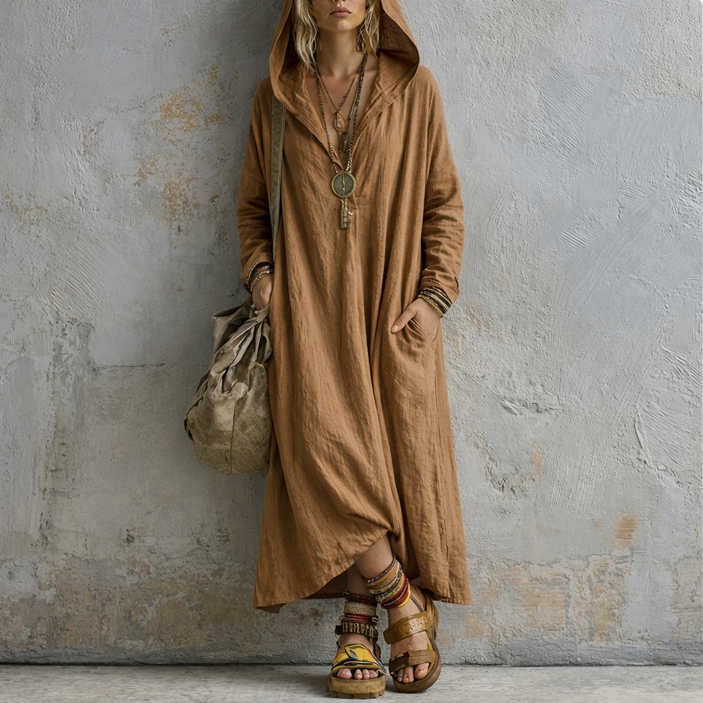 Camila | Linen-Blend Maxi Dress