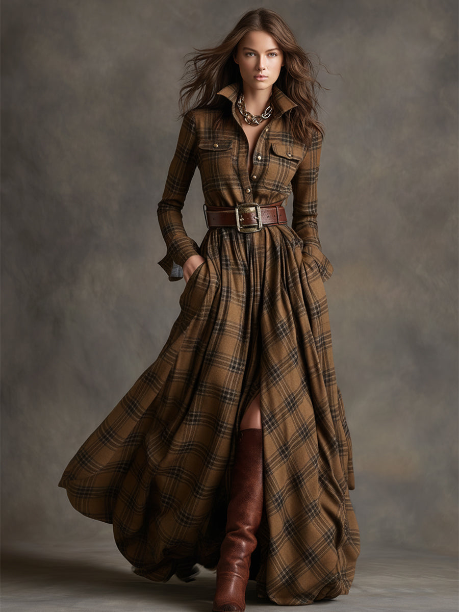 Flowy Belted Dress