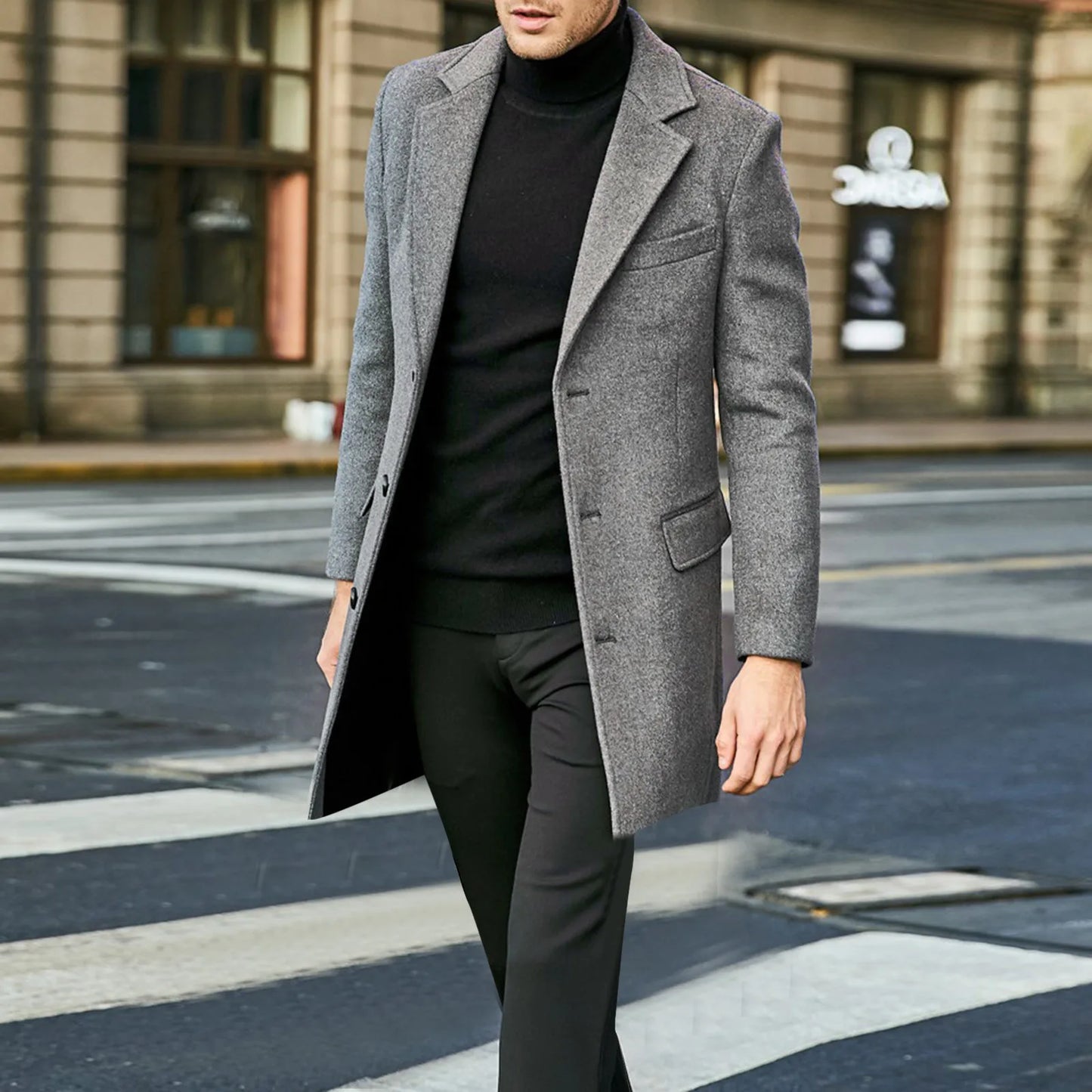 Men’s Elegant Office Style Winter Coat