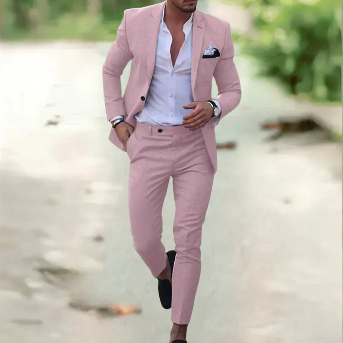 Men’s Slim Fit Formal Business Suit Set