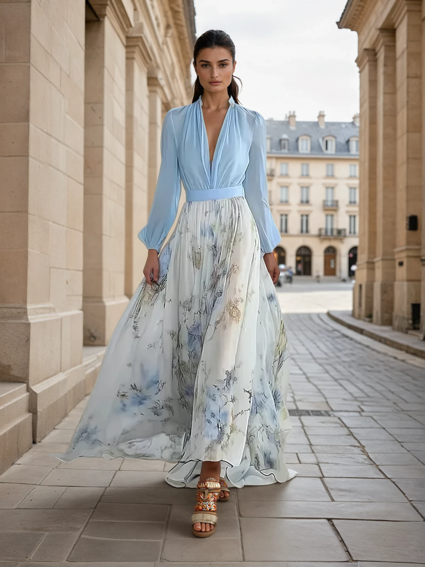 Peniel | Elegant Floral Maxi Dress