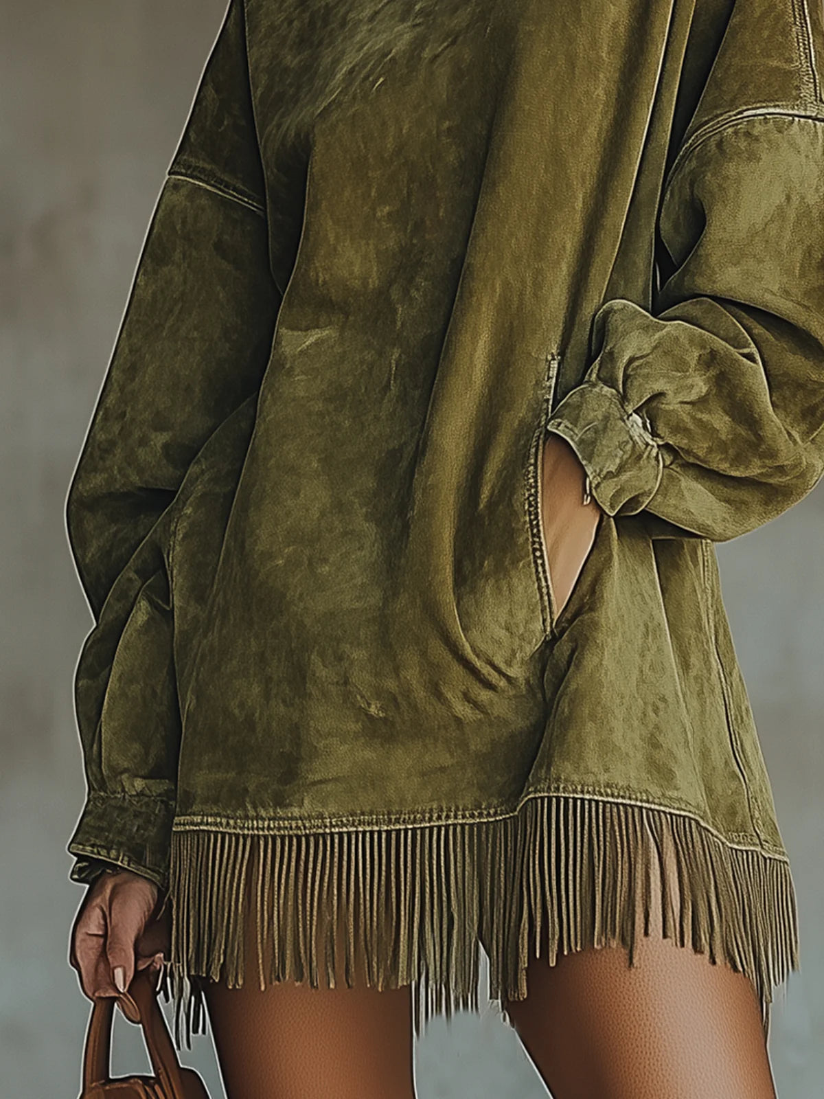 Cozy Fringe Dress