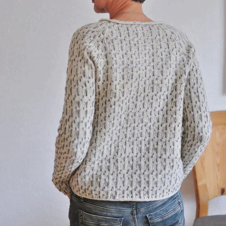 Women’s Casual Knit Sweater with Boat Neck