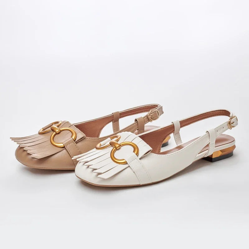 Sandalias con correa y hebilla