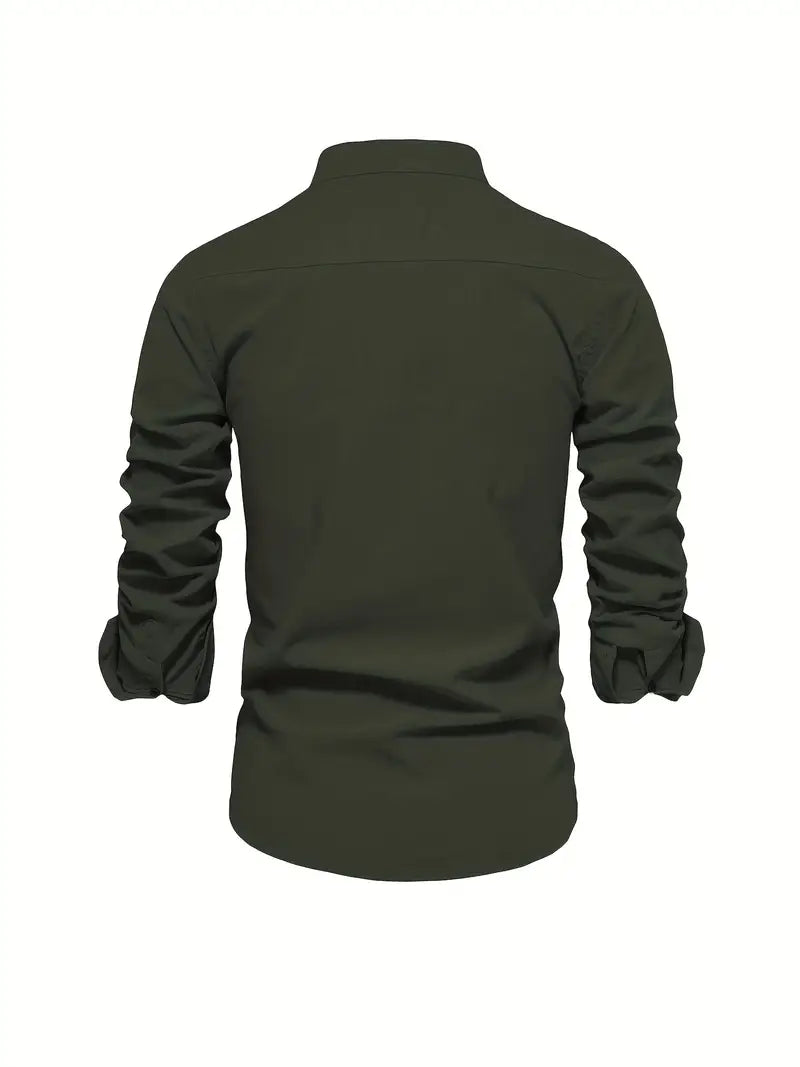 Men’s Spring Casual Button Shirt
