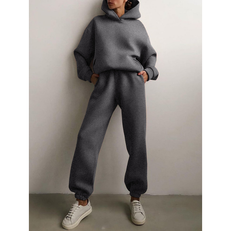 Conjunto de dos piezas holgado informal para mujer