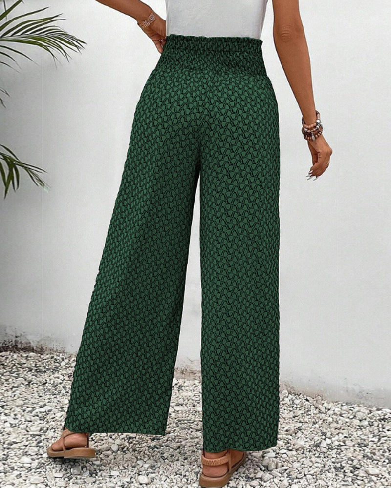 WOMEN'S WIDE-LEG TROUSERS