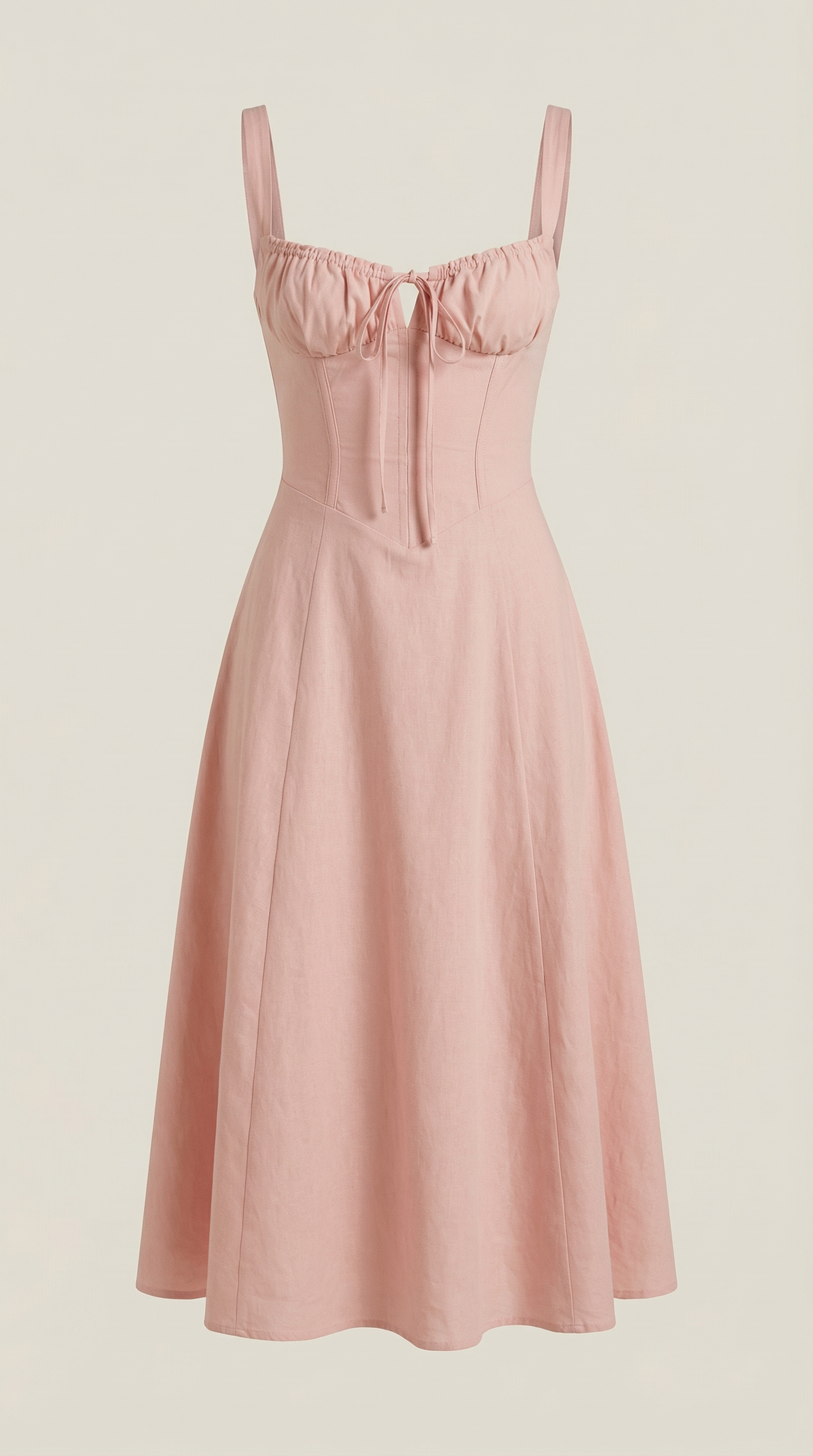 Lace Up Midi Dress