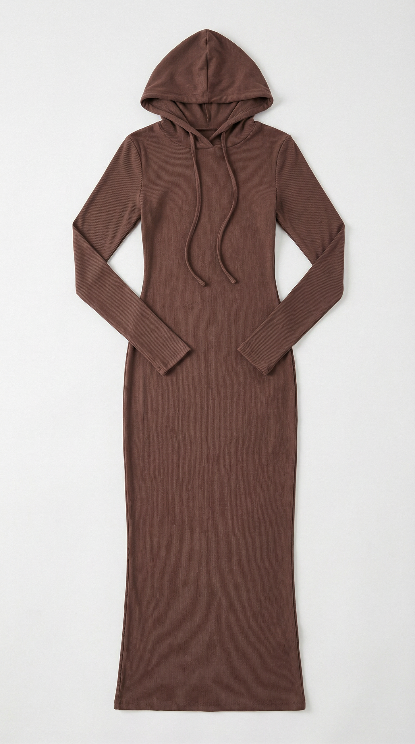 Hooded Bodycon Maxi Dress