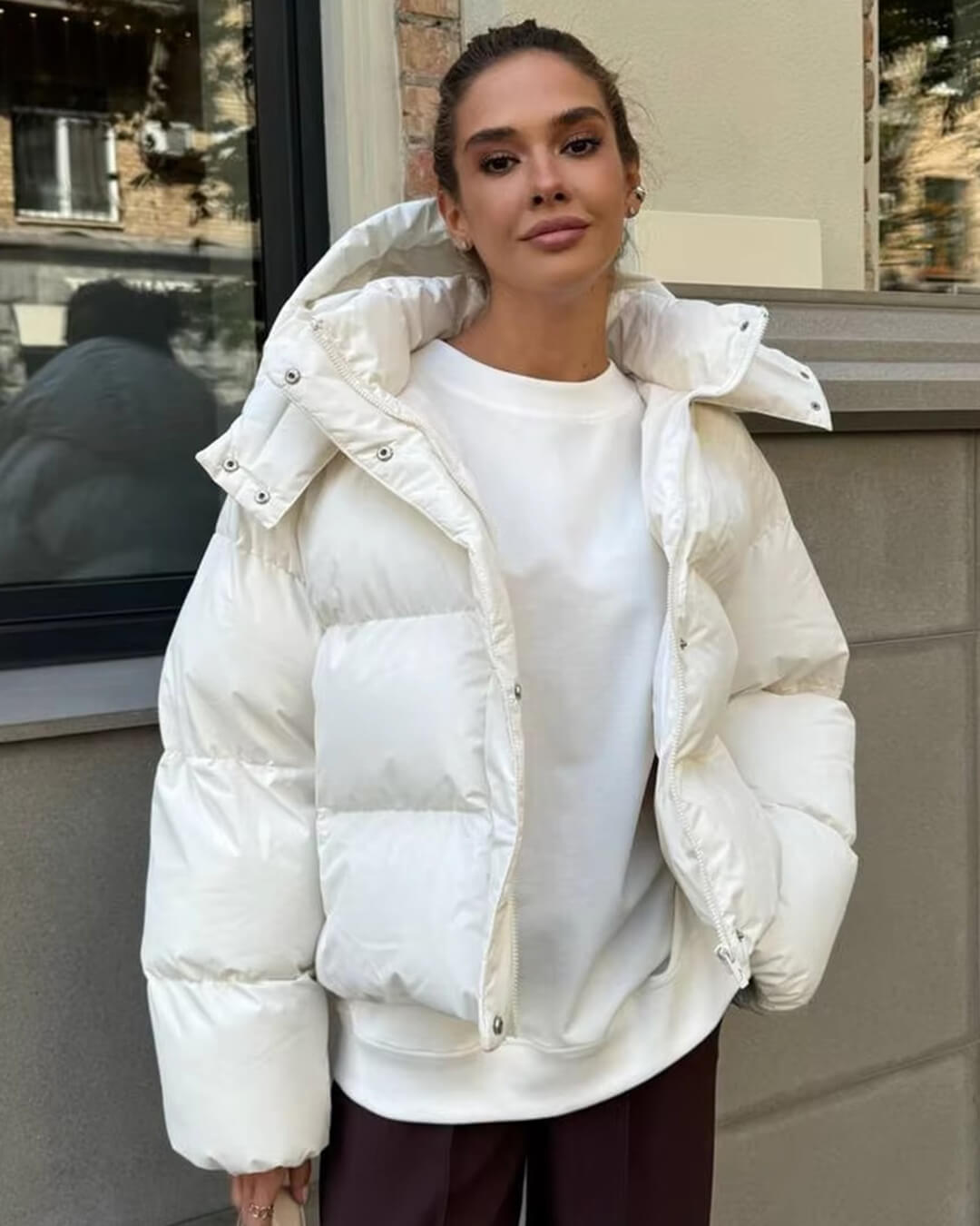 Women's Hooded Puffer Jacket (OOS)