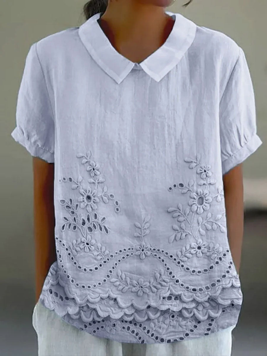 Floral Embroidered Shirt