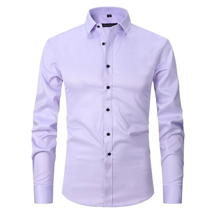 Camisa elástica sin plancha