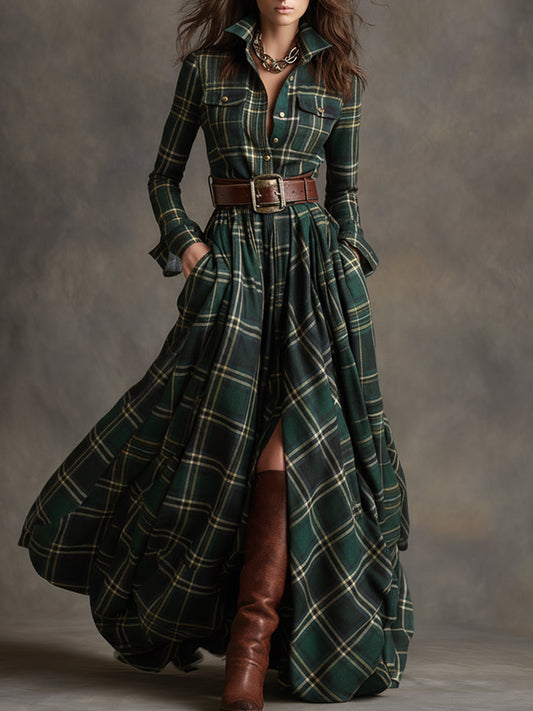 Flowy Belted Dress