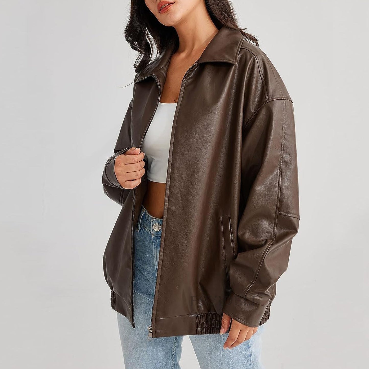 Chaqueta casual de moda para mujer de corte relajado