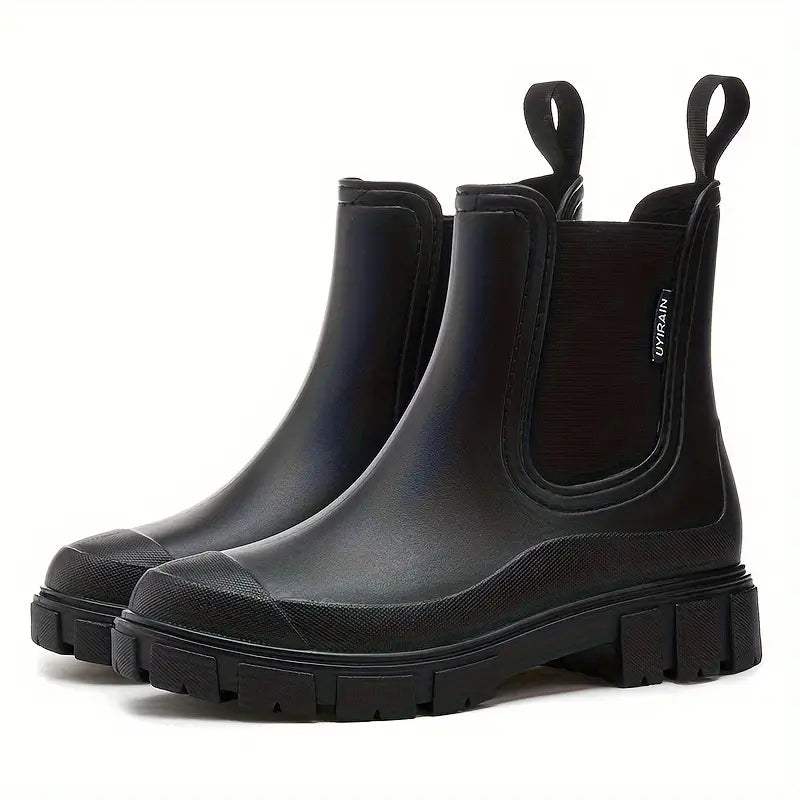 Botines Chelsea impermeables sin cordones para mujer