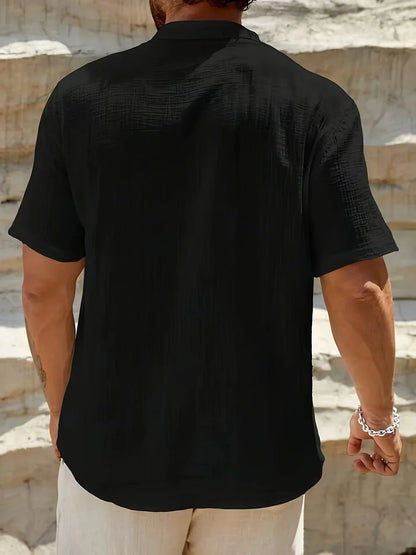 Cozy Stand-Collar Summer Shirt