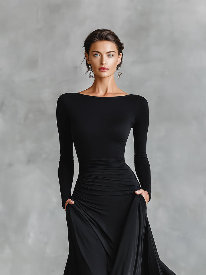 Vestido largo de elegancia sin esfuerzo