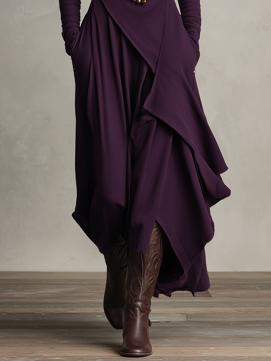 Elegant Draped Dress