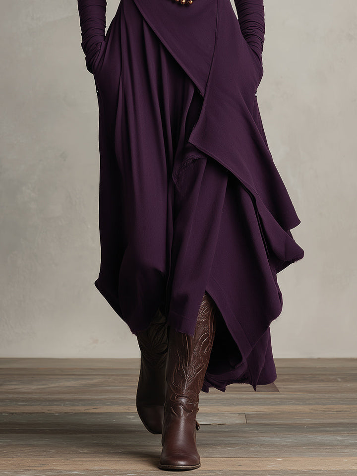 Elegant Draped Dress