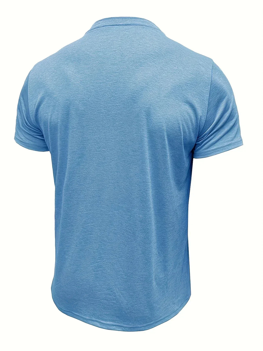 Camisa Clásica de Cuello Redondo con Bolsillo
