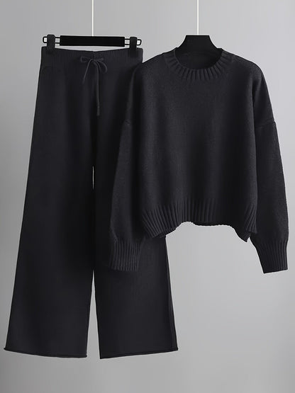 Conjunto cómodo de dos piezas de invierno para mujer