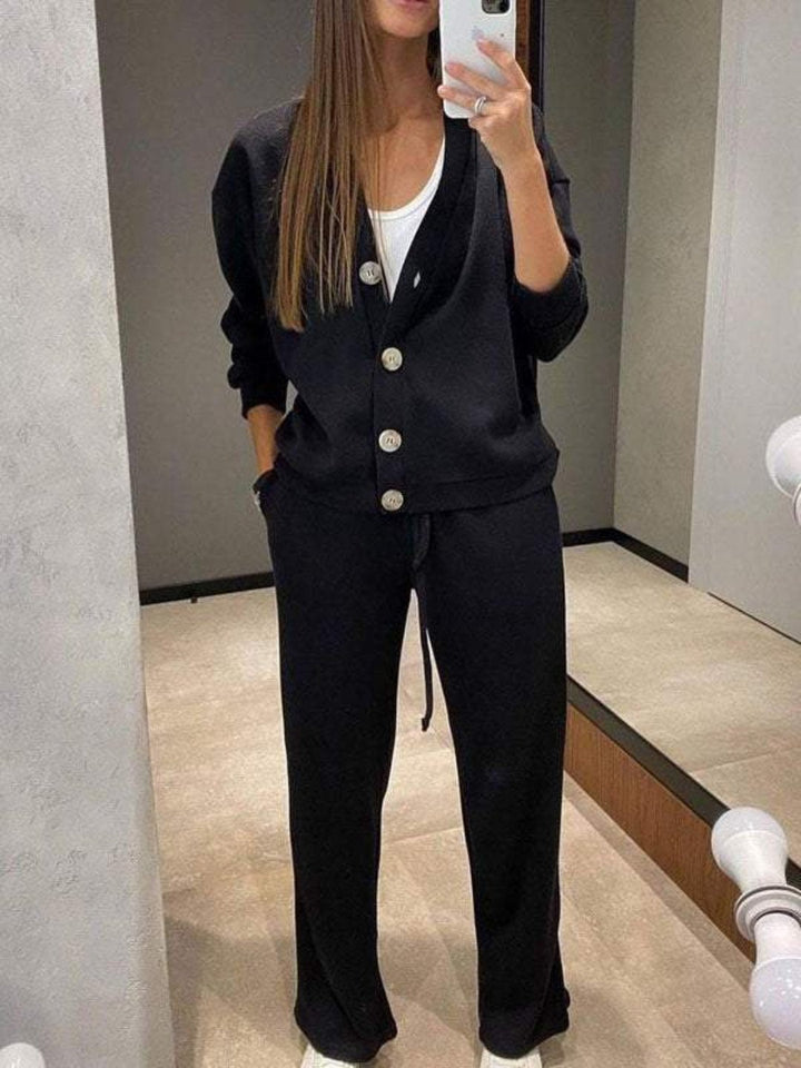 Women’s Relaxed Cardigan With Drawstring Pants
