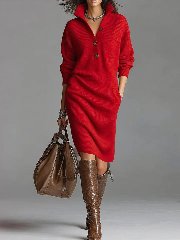 Vestido Elegante de Punto