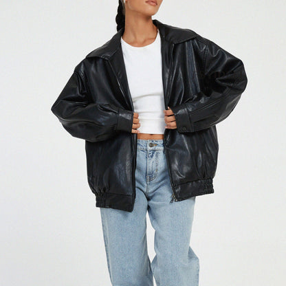 Chaqueta casual de moda para mujer de corte relajado