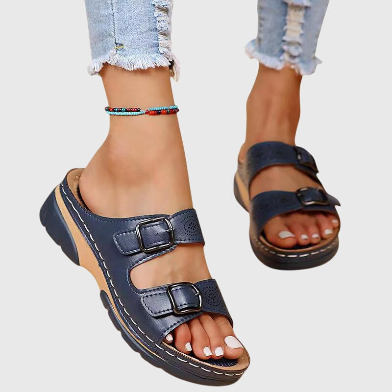 Diora | Sandalias ortopédicas de piel