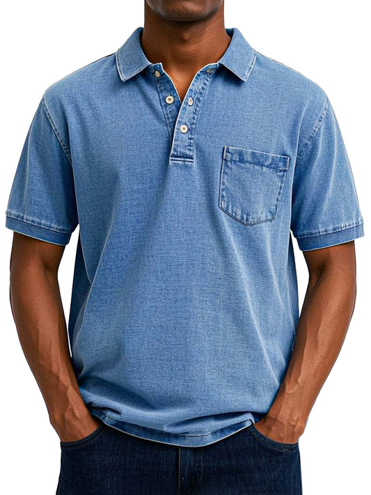 Relaxed Vintage Style Polo Shirt