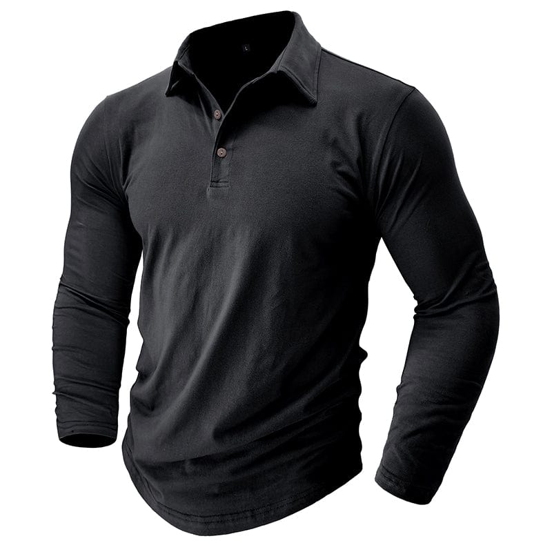 Polo de manga larga ajustado