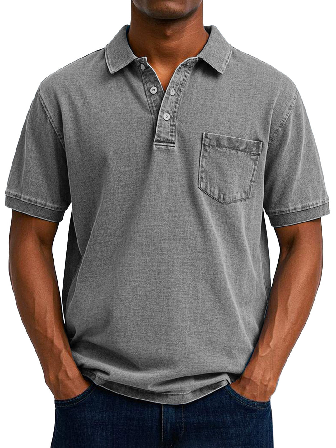Polo holgado de estilo retro