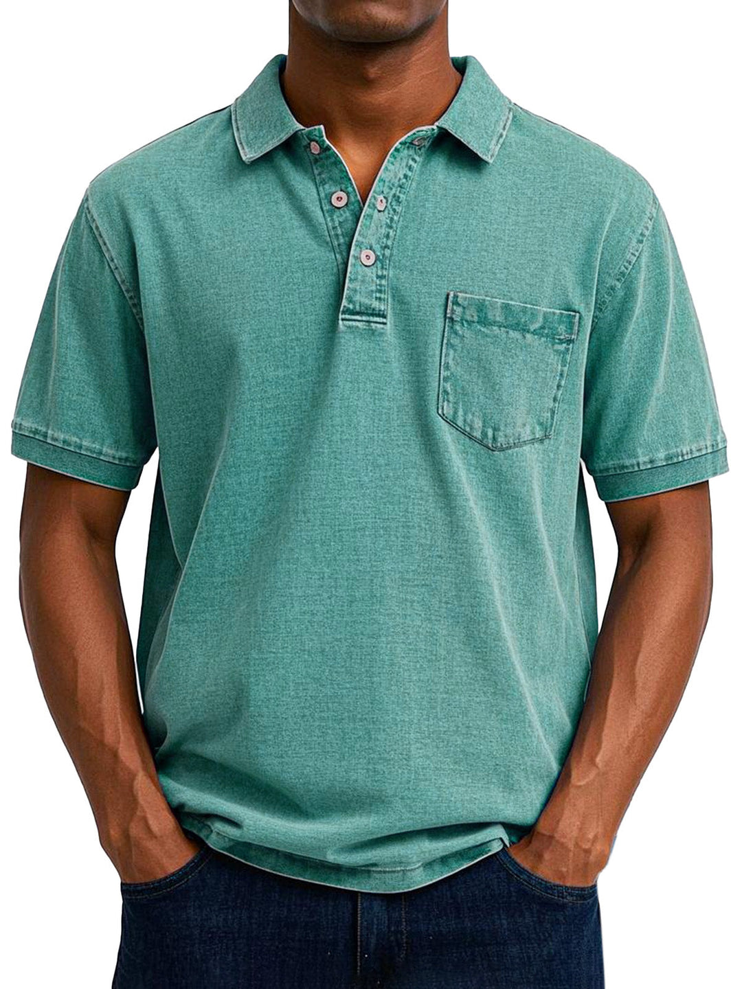 Polo holgado de estilo retro